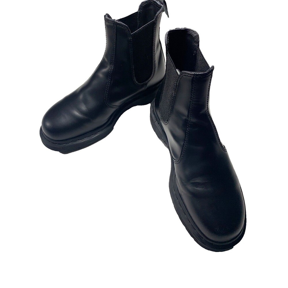 Dr. Martens 2976 Mono Pull On Black Leather Chelsea Boots Mens 10 / Womens 11